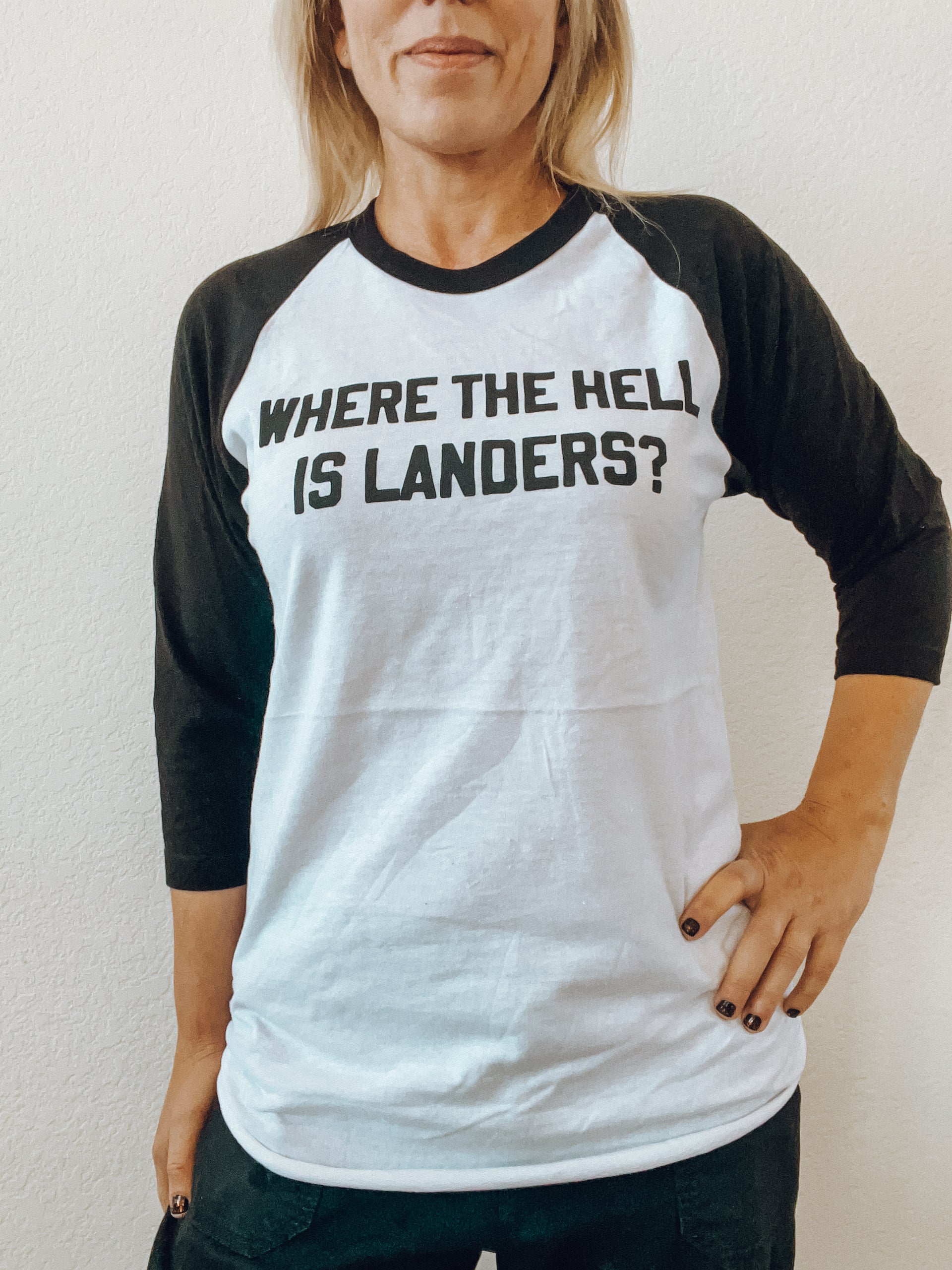 Where the Hell is Landers? Raglan T